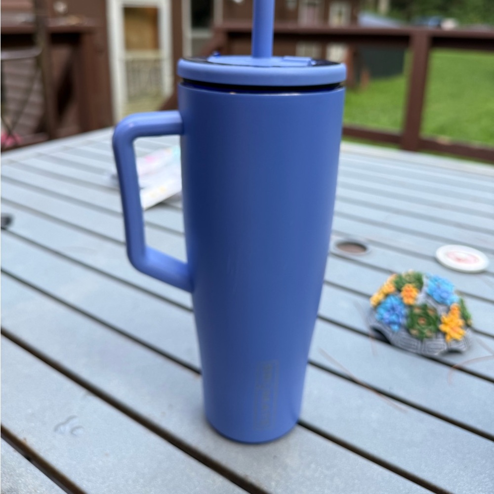 Stylish Blue Tumbler with Handle
